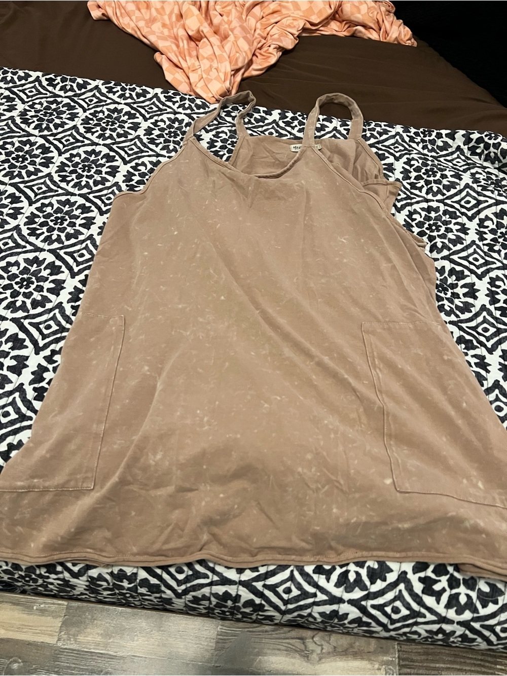 Women’s Casual Tank Dress in Light Brown